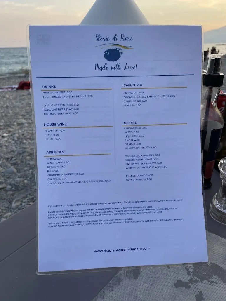 Menu_Ristorante Storie Di Mare_Camporosso_image_1