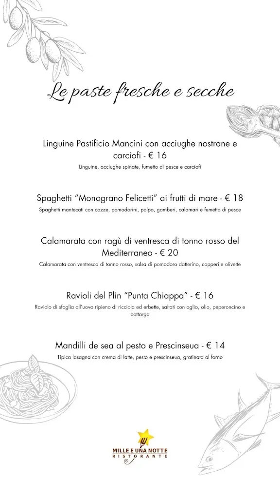 Menu_Mille e una notte Ristorante_Camogli_image_1