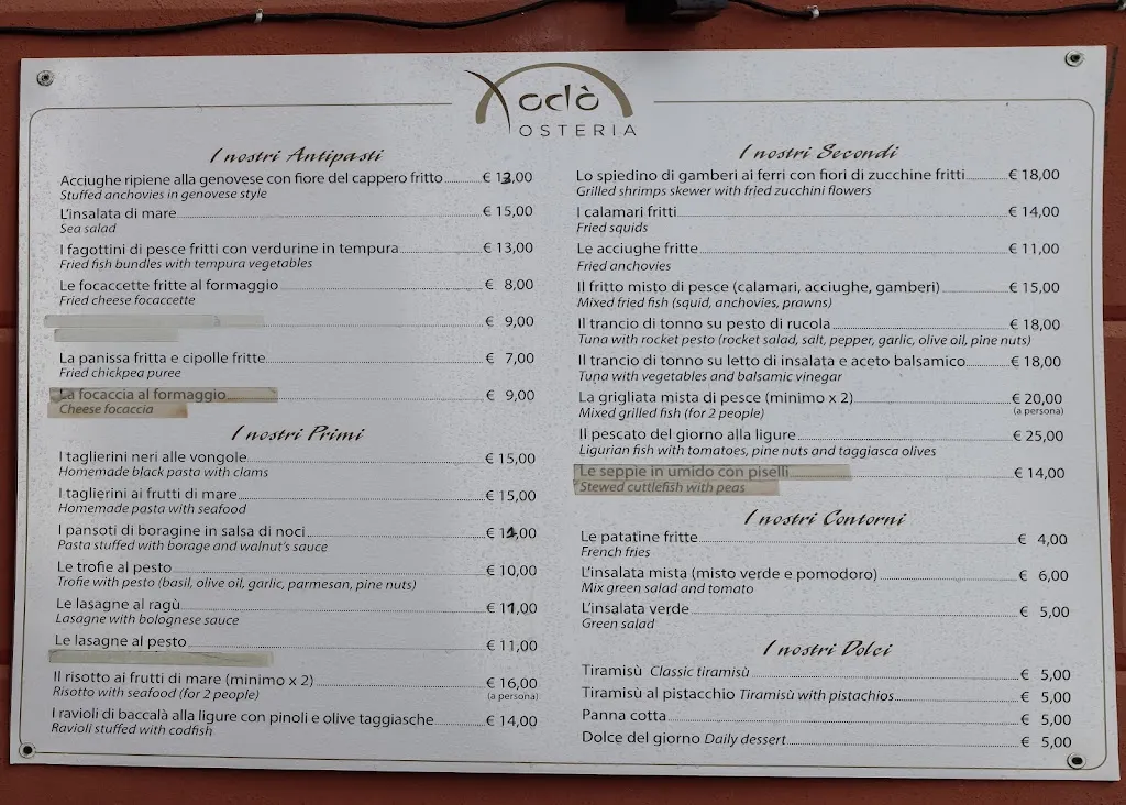 Menu_Xodò Osteria_Camogli_image_1