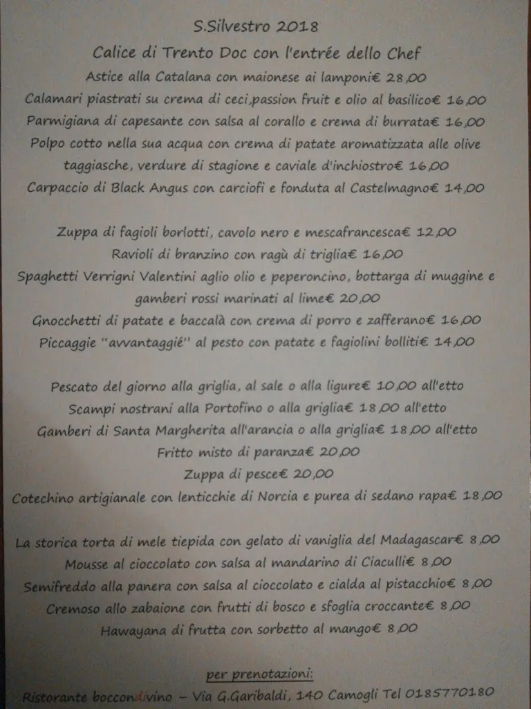 Menu_Primula bar and Boccondivino restaurant Camogli_Camogli_image_4