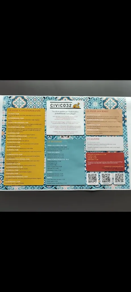 Menu_CIVICO 32 - Pizzeria Ristorante_Camogli_immagine_2
