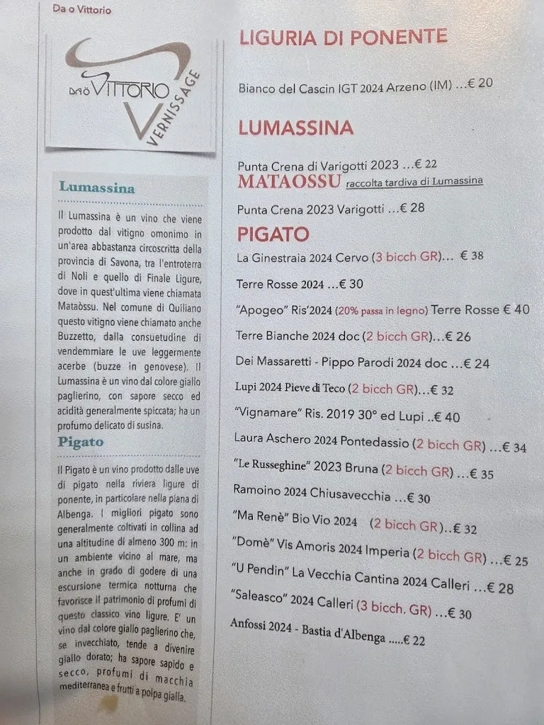 Menu_Ristorante Da O Vittorio Recco_Camogli_image_1