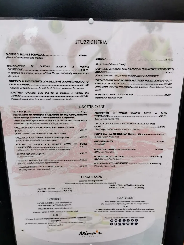Menu_Nino's Braxerie_Campochiesa_image_4