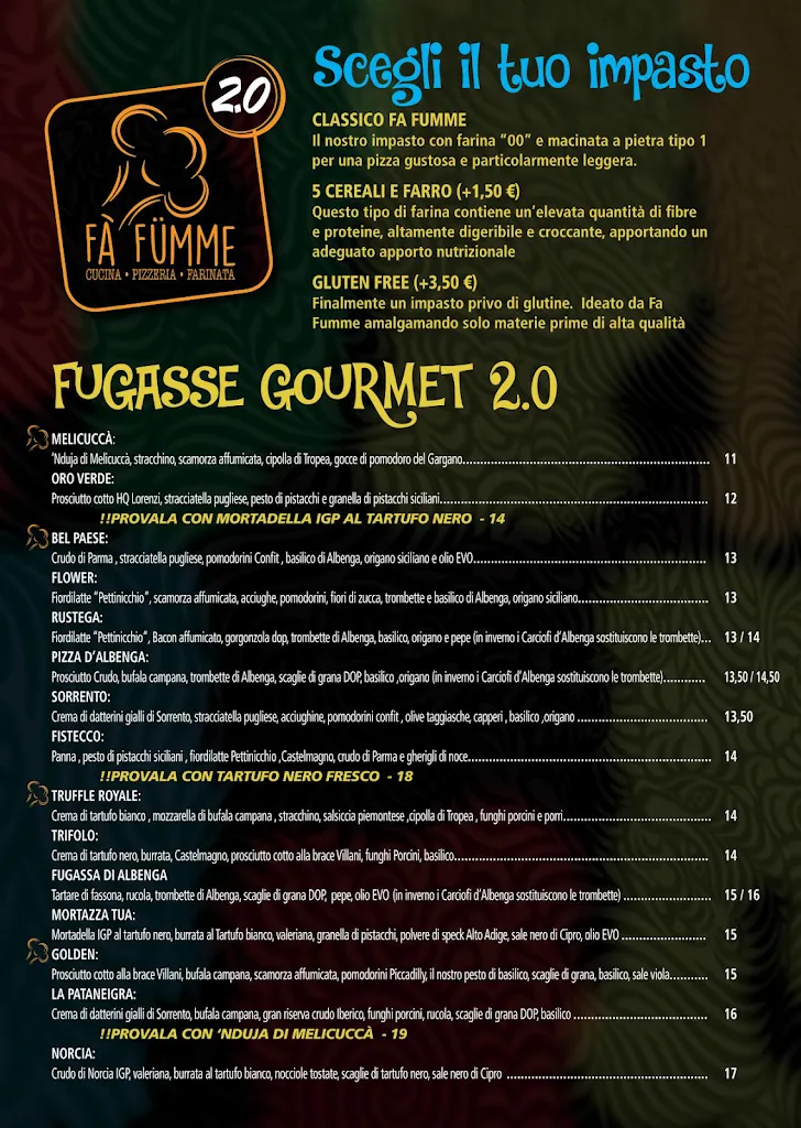 Menu_Fa Fumme - Pizzeria Farinata Cucina Del Territorio_Campochiesa_image_2