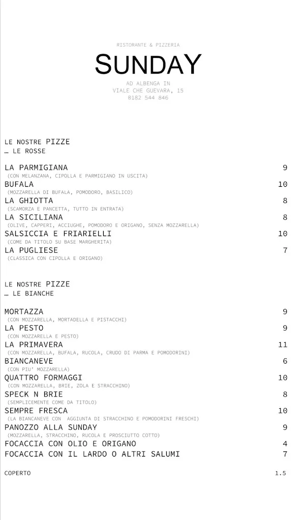 Menu_Ristorante Pizzeria Sunday_Campochiesa_image_2