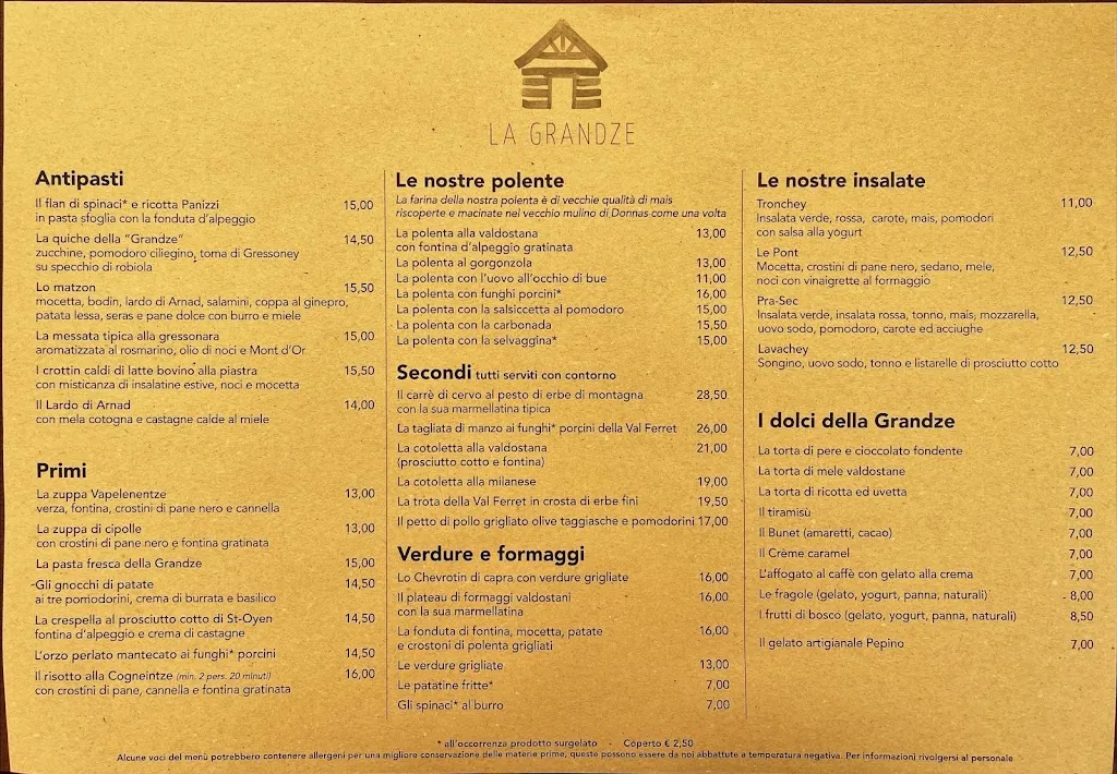 Menu_Ristorante La Grandze_Courmayeur_image_1