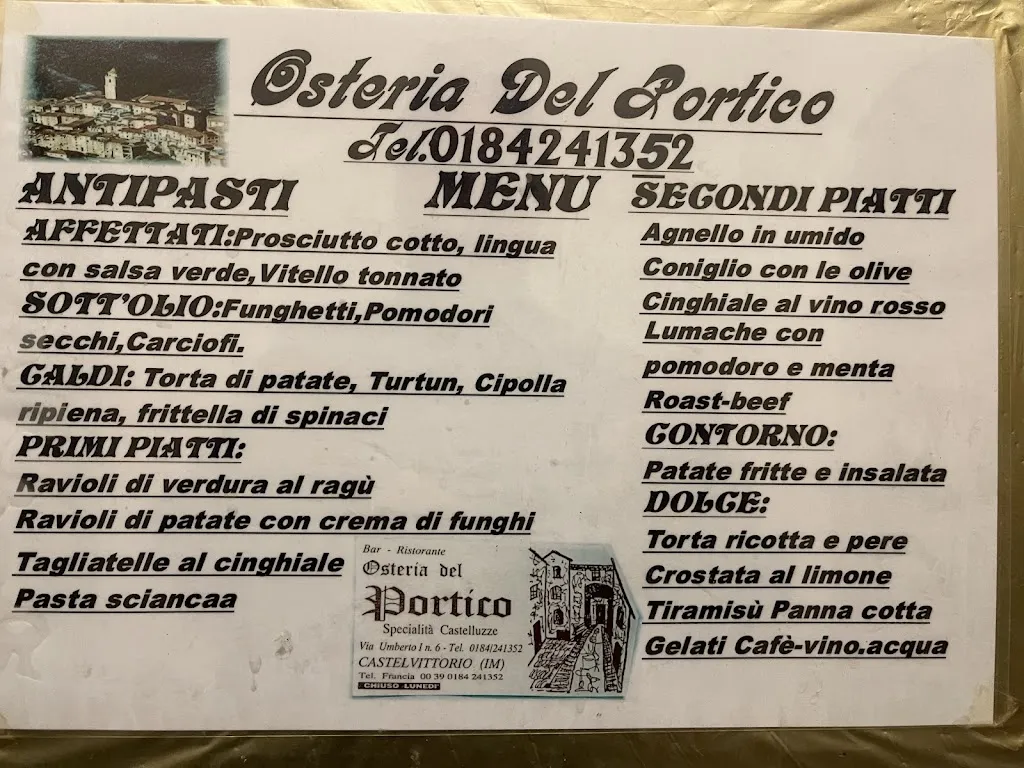 Menu_Osteria Del Portico_Castel Vittorio_immagine_1