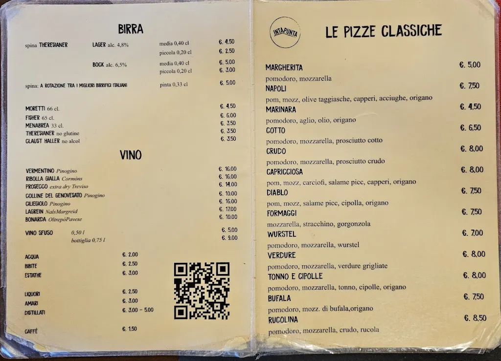 Menu_INTAPUNTA Pizzeria Birroteca_Casarza Ligure_image_1