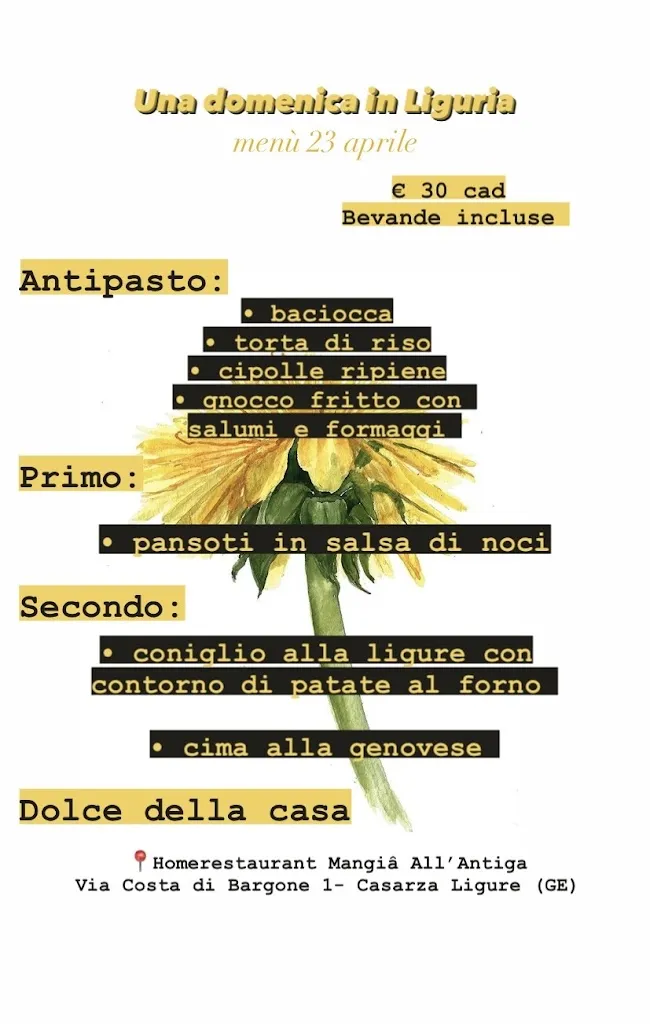 Menu_Home Restaurant Mangiâ all’Antiga_Casarza Ligure_image_2