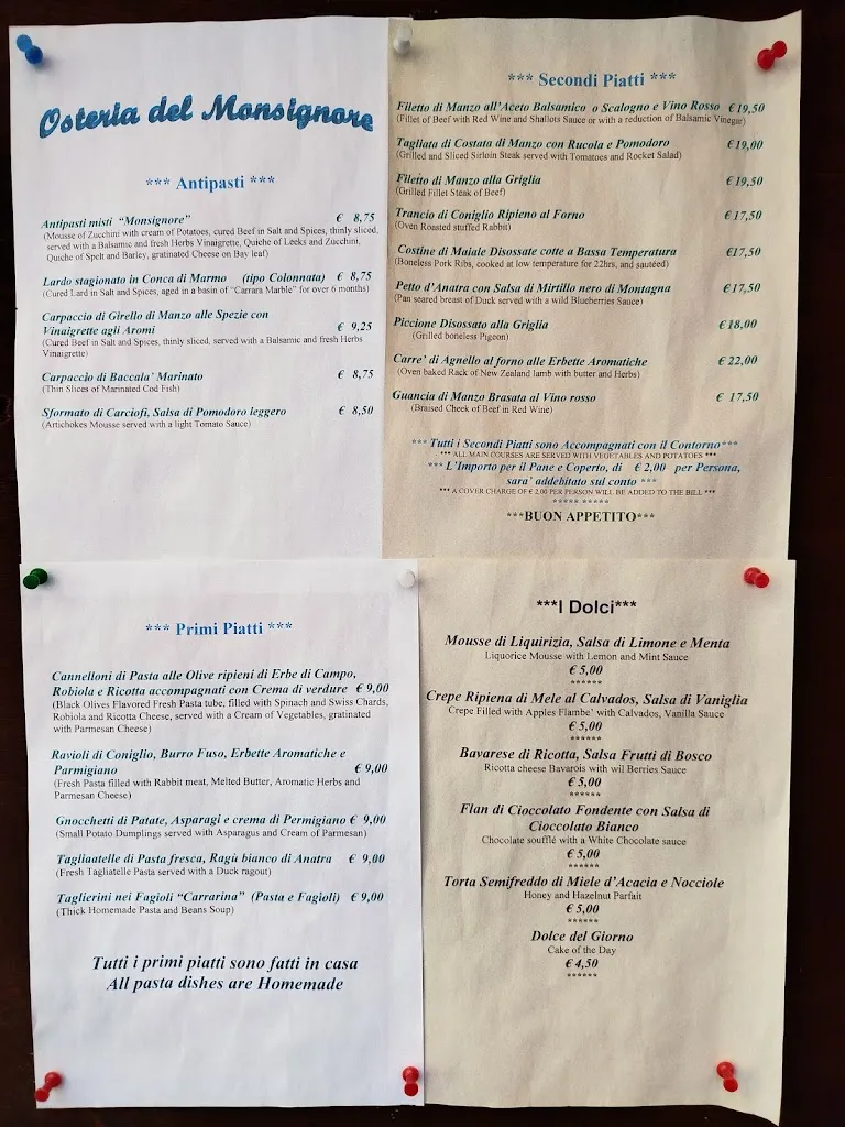 Menu_Osteria del Monsignore_Castelnuovo Magra_image_1