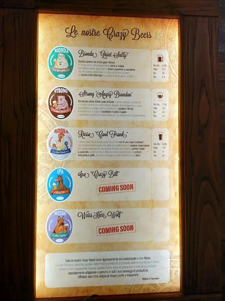 Menu_Castelnuovo's Crazy Beer_Castelnuovo Magra_image_4