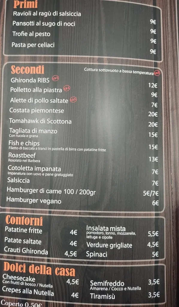 Menu_La Ghironda beer & grill_Celle Ligure_image_3