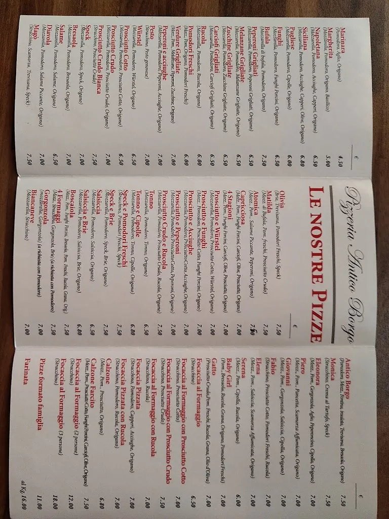 Menu_Pizzeria D'Asporto Antico Borgo_Cogorno_image_2