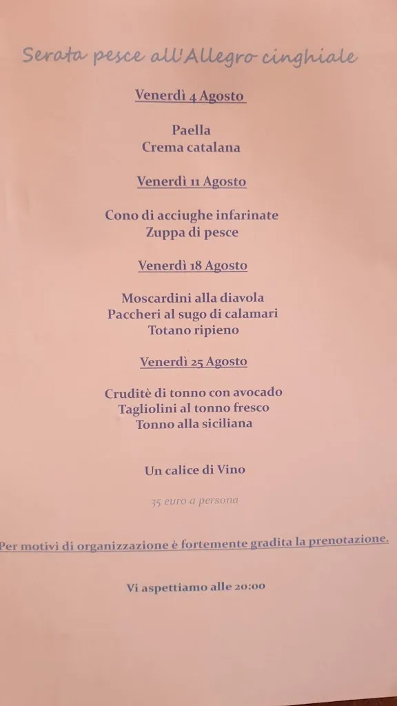 Menü_Osteria L'Allegro Cinghiale_Crocefieschi_Bild_2
