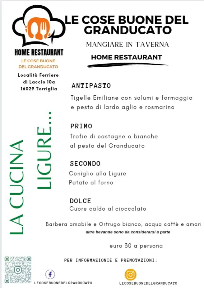 Menu_Le Cose Buone del Granducato HOME RESTAURANT MANGIARE IN TAVERNA_Davagna_image_4