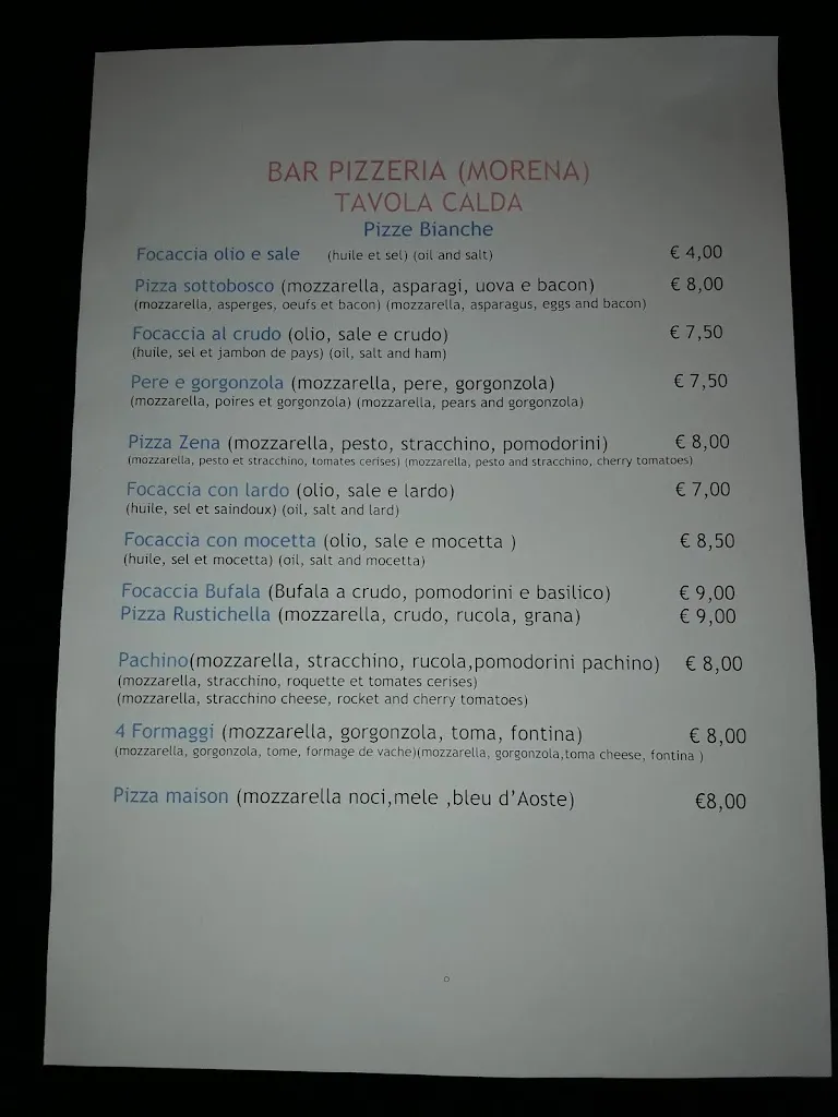 Menu_Bar Morena - Pizzeria_Gressan_image_2