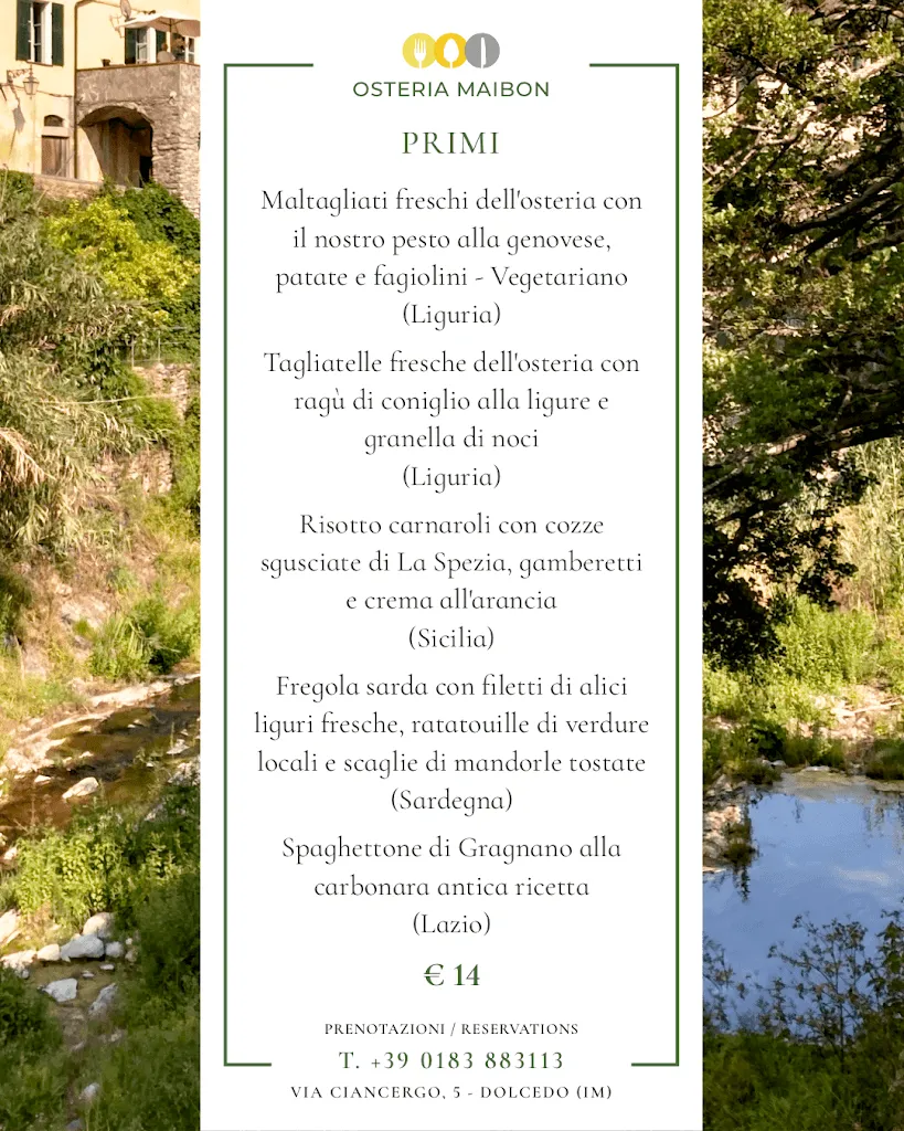 Menu_Osteria Maibon_Dolcedo_image_1
