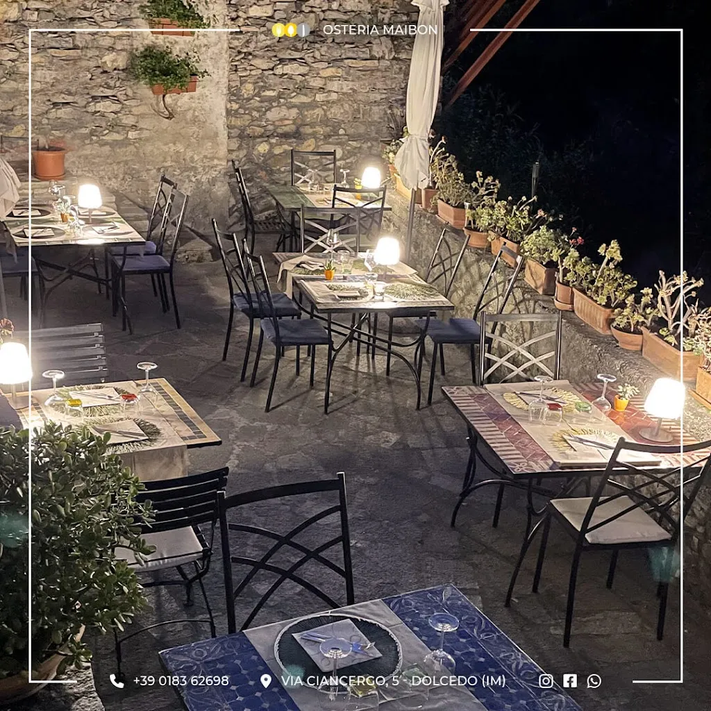 Osteria Maibon restaurant in Dolcedo