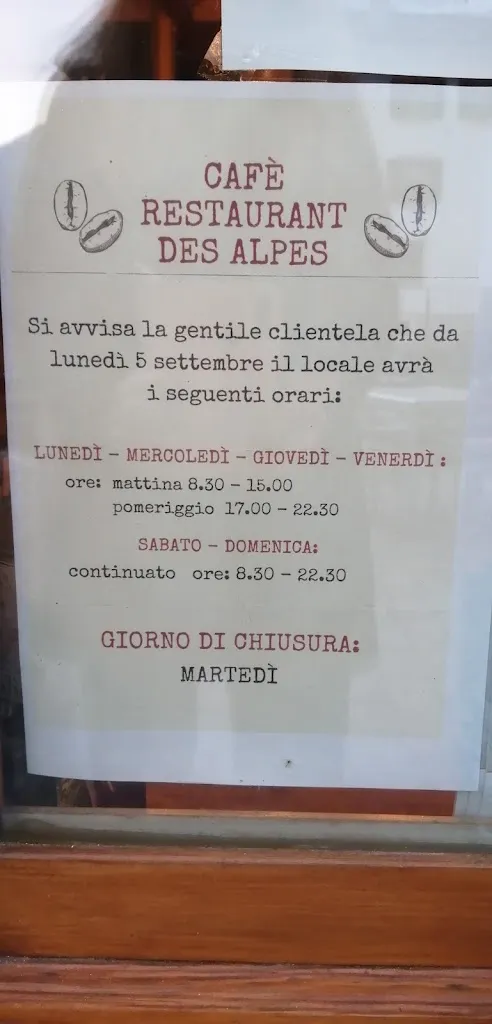 Menu_Café Restaurant Des Alpes es Alpes_Issime_immagine_2