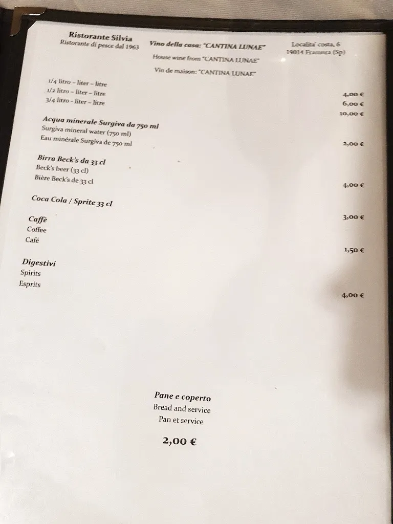 Menu_Ristorante Silvia_Framura_image_1