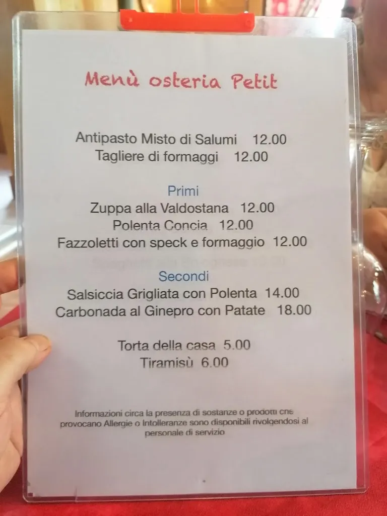 Menu_Osteria Petit_Gressoney-La-Trinitè_image_1