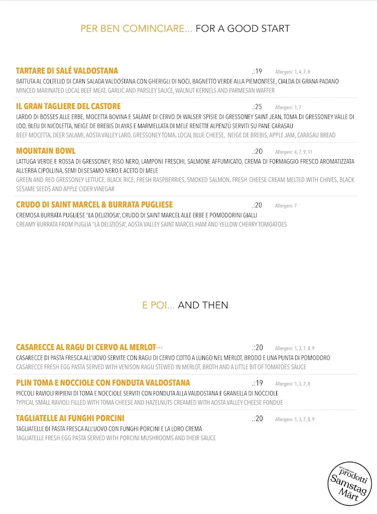 Menu_Castore & Polluce - Lounge Bar & Wine Restaurant_Gressoney-La-Trinitè_immagine_1