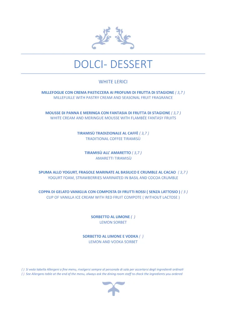 Menu_White Lerici restaurant & wine bar_Lerici_image_2