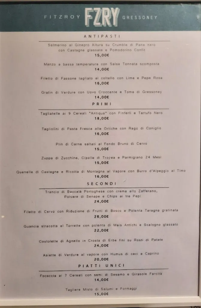 Menu_Ristorante Bar FITZROY Gressoney La Trinité_Gressoney-La-Trinitè_image_4