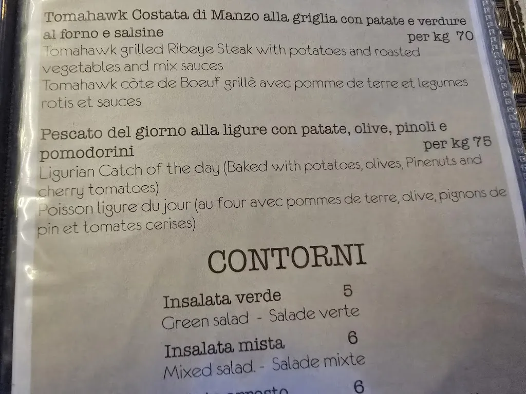Menu_Le Clarisse LEVANTO_Levanto_immagine_1