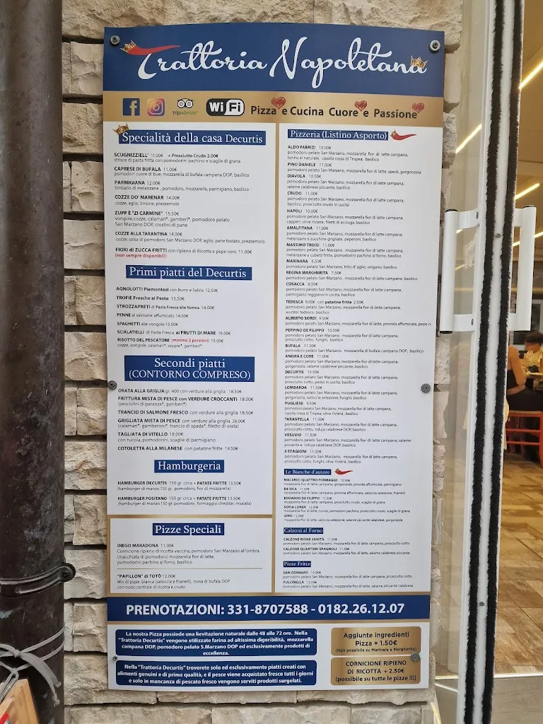 Menu_Trattoria NAPOLETANA_Marina di Andora_image_4