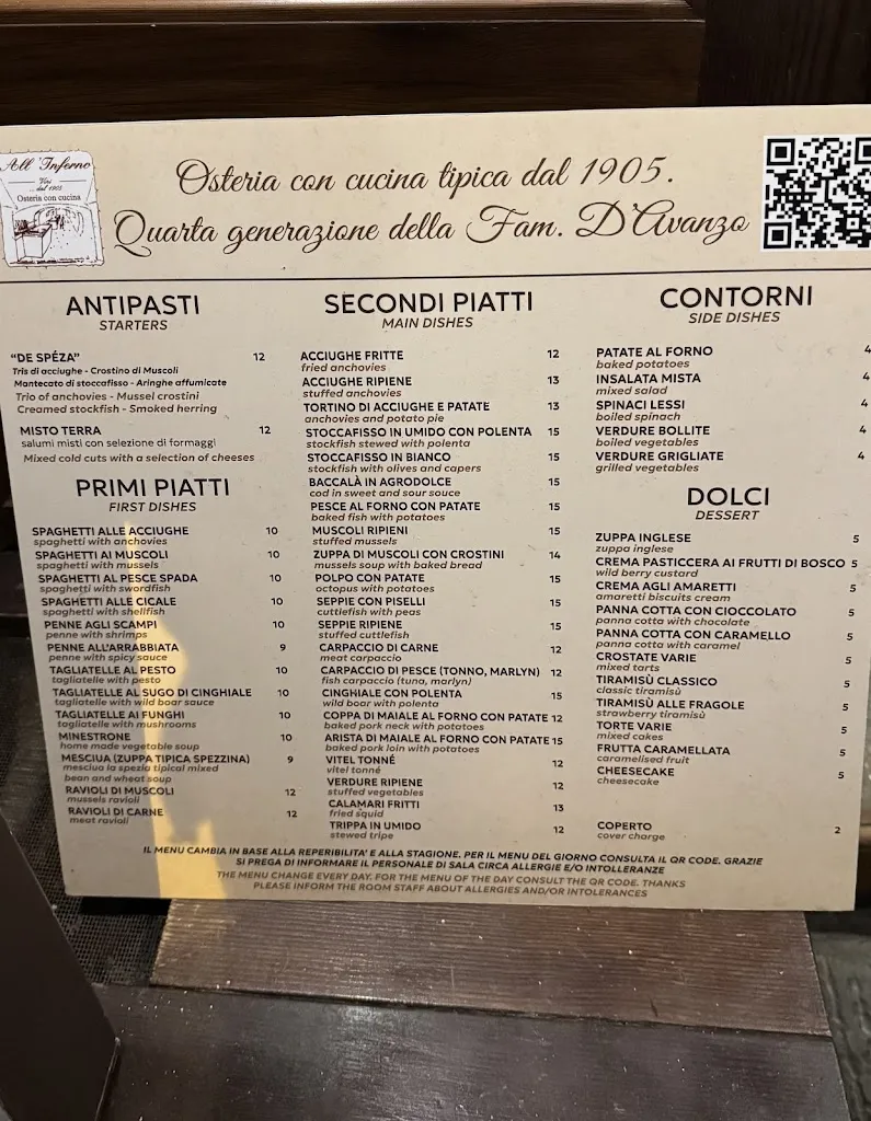 Menu_Osteria all'Inferno dal 1905_La Spezia_image_4