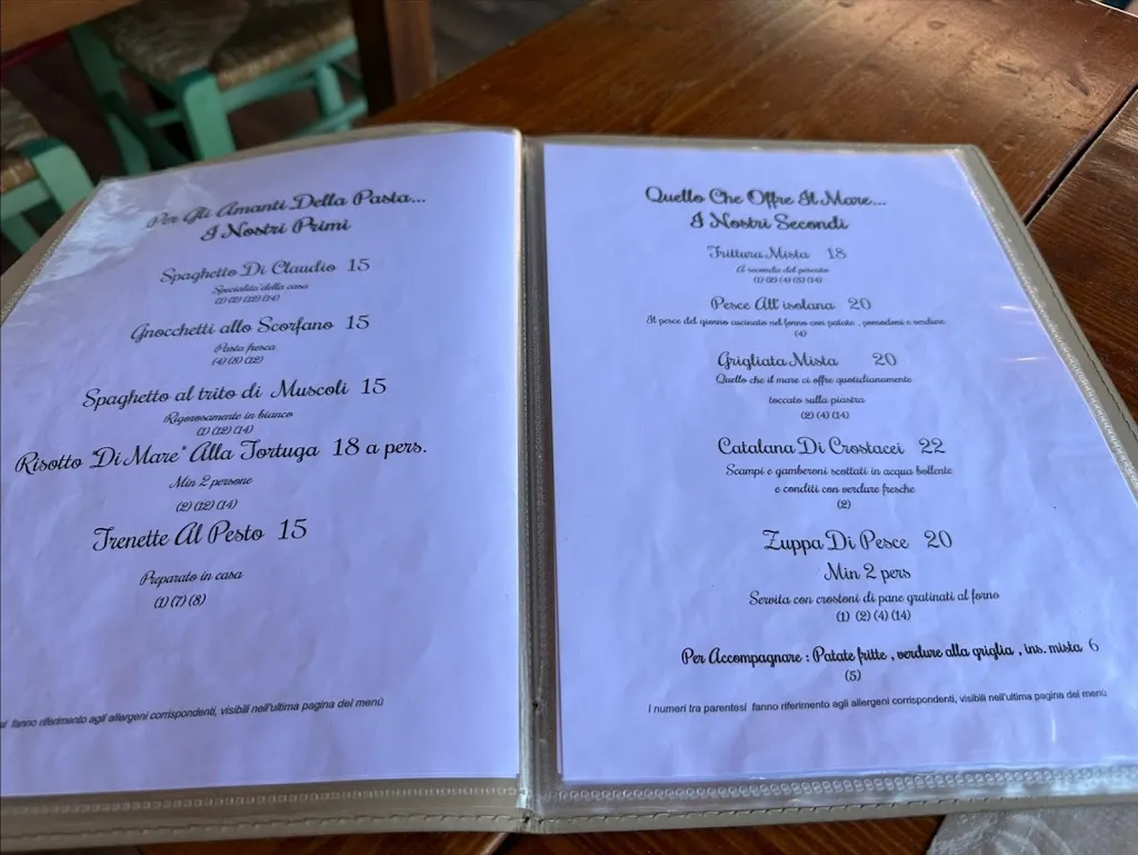 Menu_Osteria La Tortuga di Claudio_La Spezia_image_1