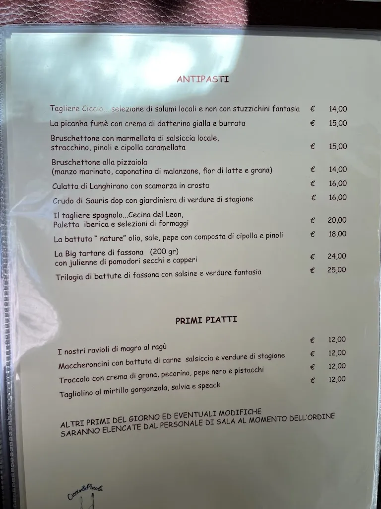 Menu_Ciccio e Pinolo_La Spezia_image_1