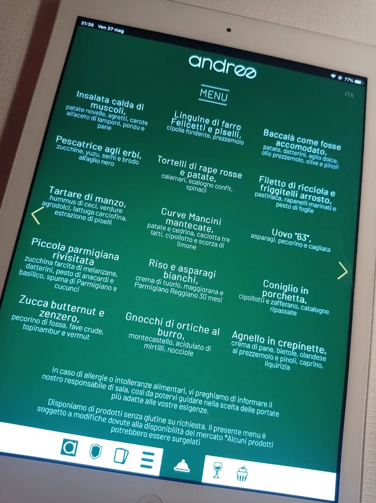 Menu_Andree restaurant_La Spezia_immagine_1