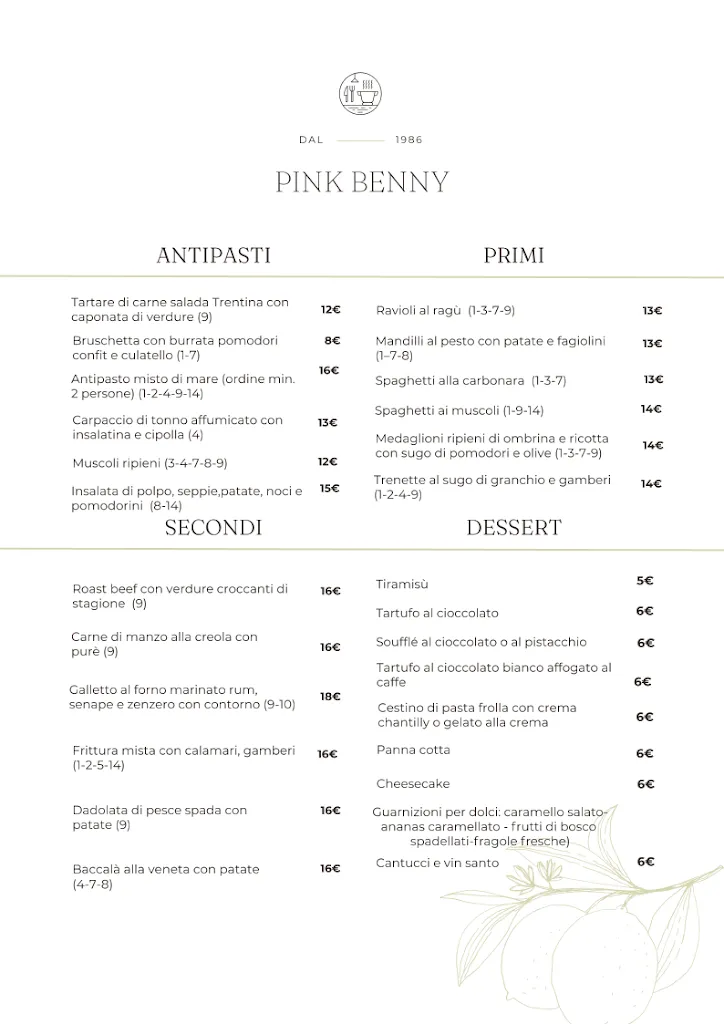 Menu_Pink Benny_La Spezia_immagine_1
