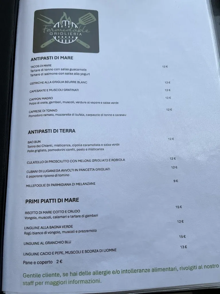 Menu_Formidable Griglieria_La Spezia_image_1
