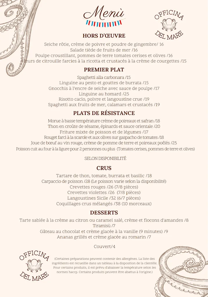 Menu_Officina del Mare_La Spezia_image_2