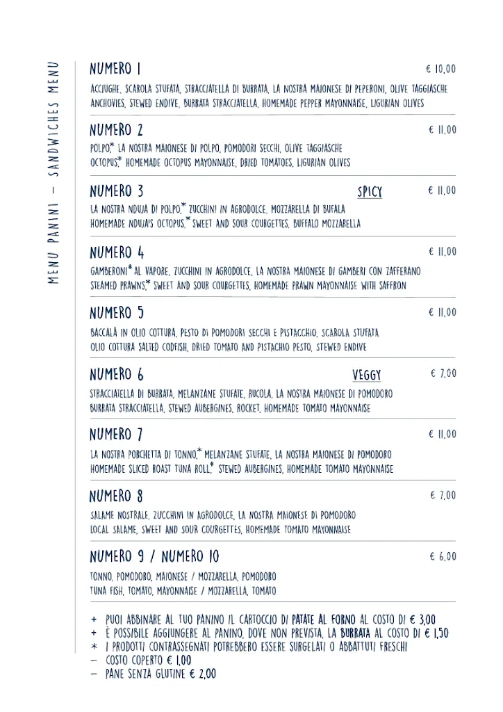 Menu_PANINO D'AMARE_La Spezia_image_1