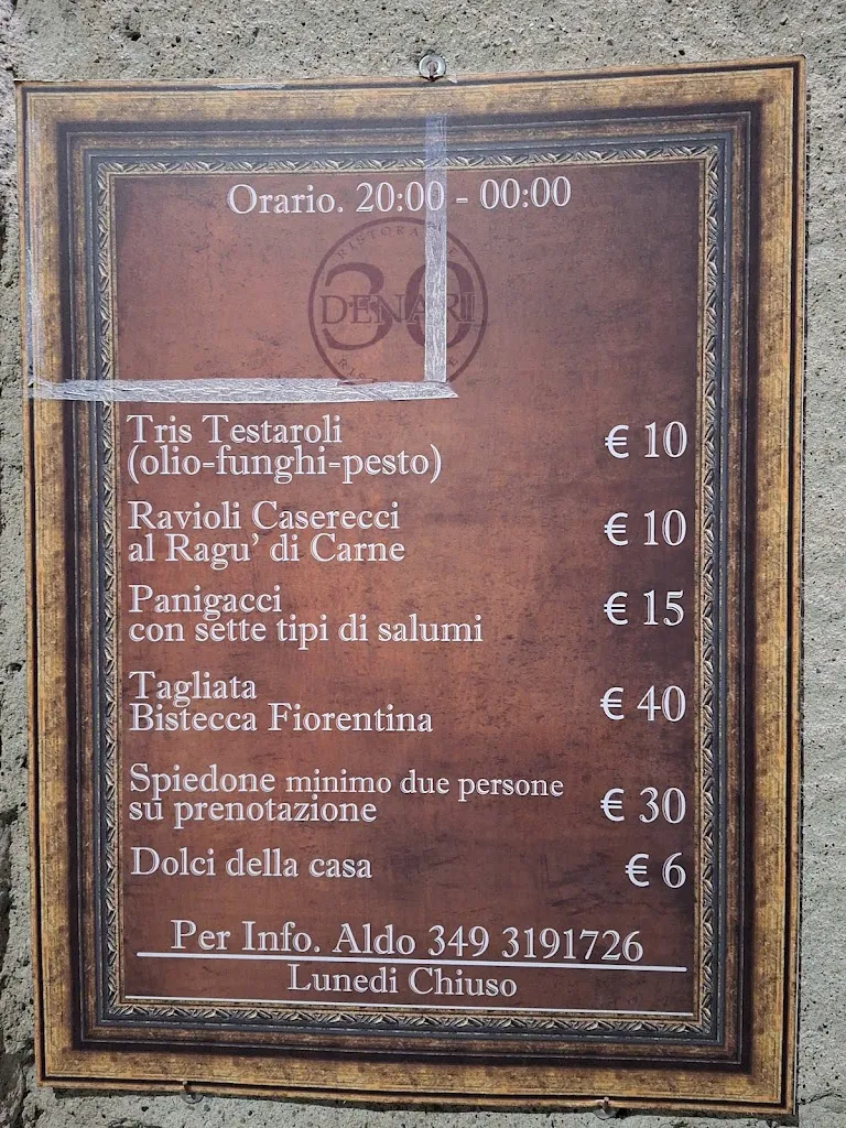 Menu_30 Denari_La Spezia_image_1