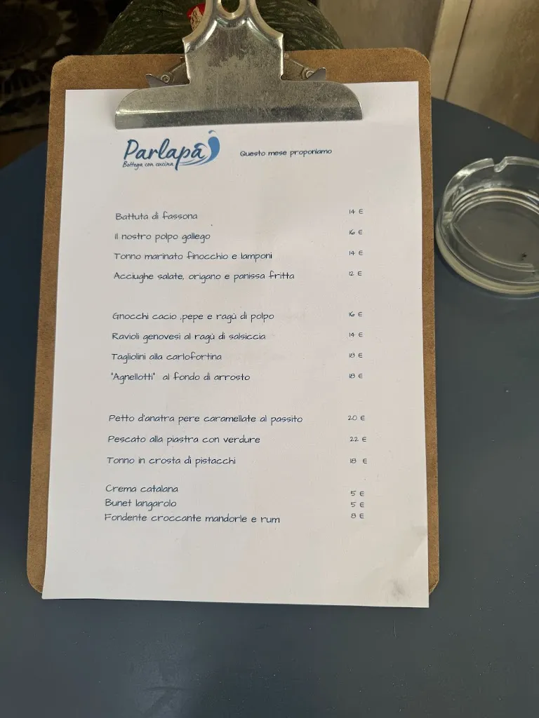 Menu_Parlapà Bottega con cucina_Moneglia_image_1