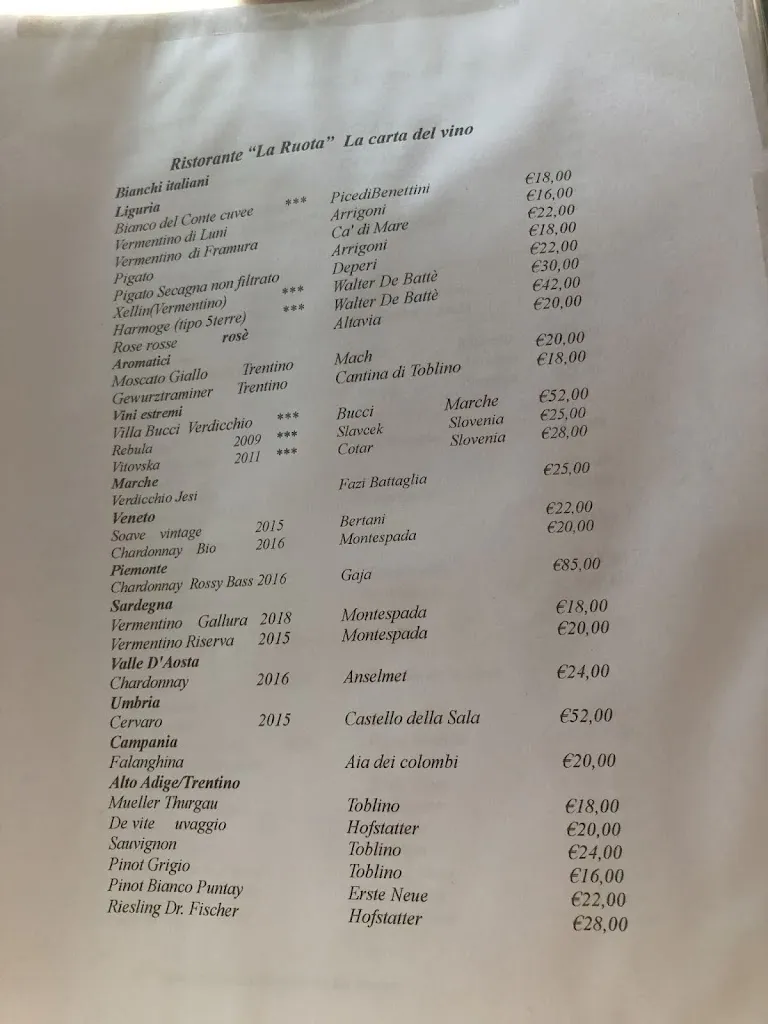 Menu_La Ruota Restaurant_Moneglia_immagine_2