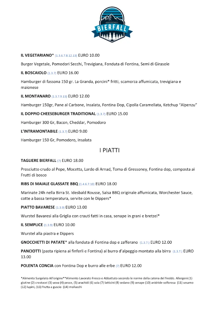 Menu_Bierfall birreria con cucina_Gressoney-Saint-Jean_image_1