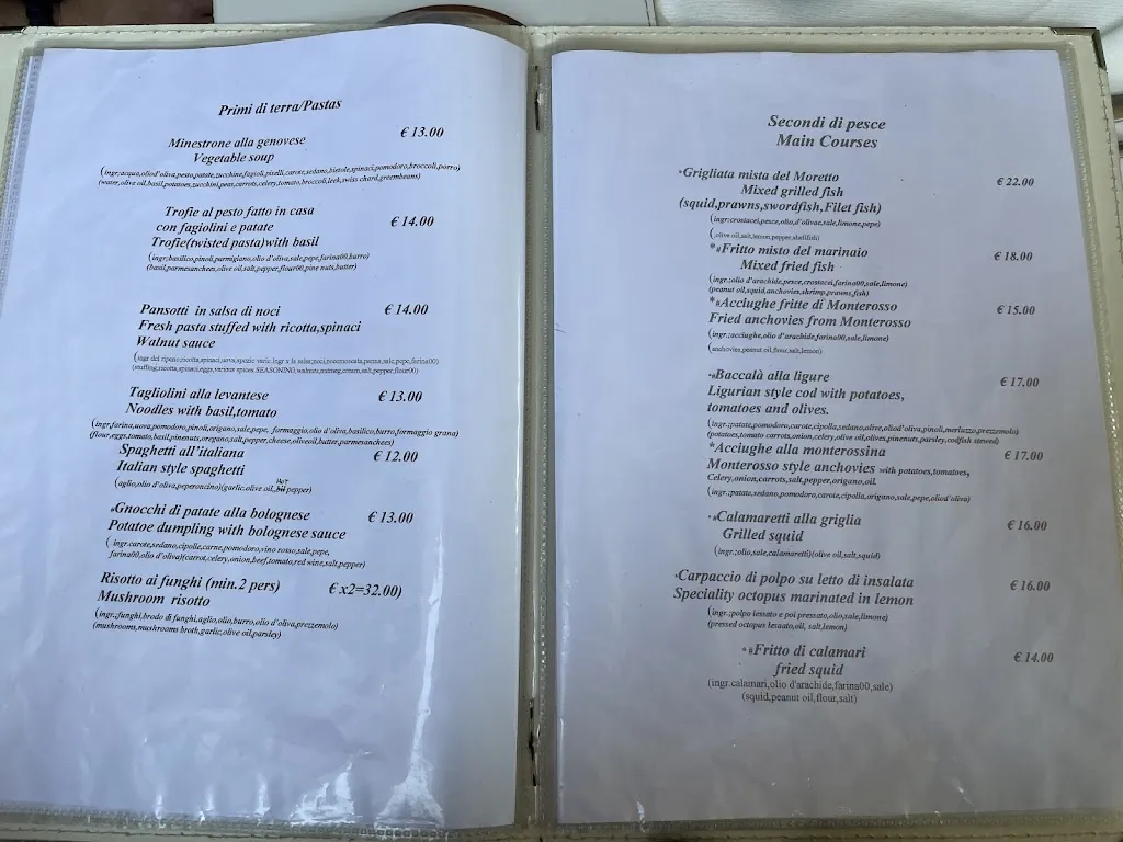 Menu_Moretto Lady_Monterosso al Mare_image_1