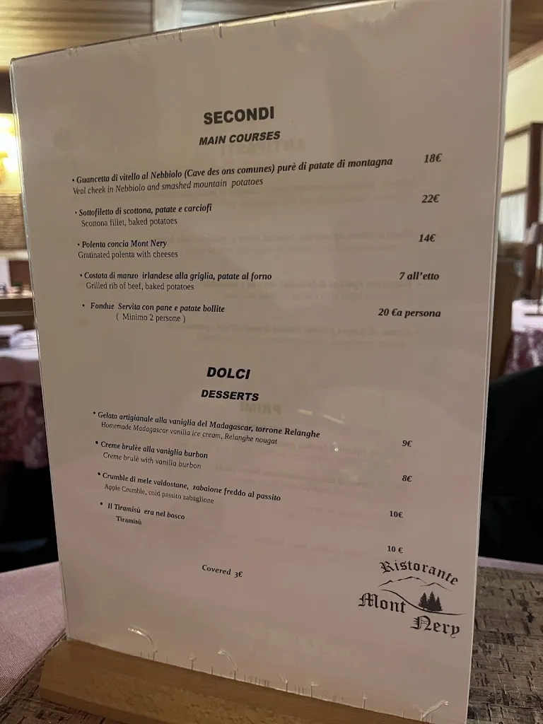 Menu_Ristorante Mont Nery Gressoney_Gressoney-Saint-Jean_image_1