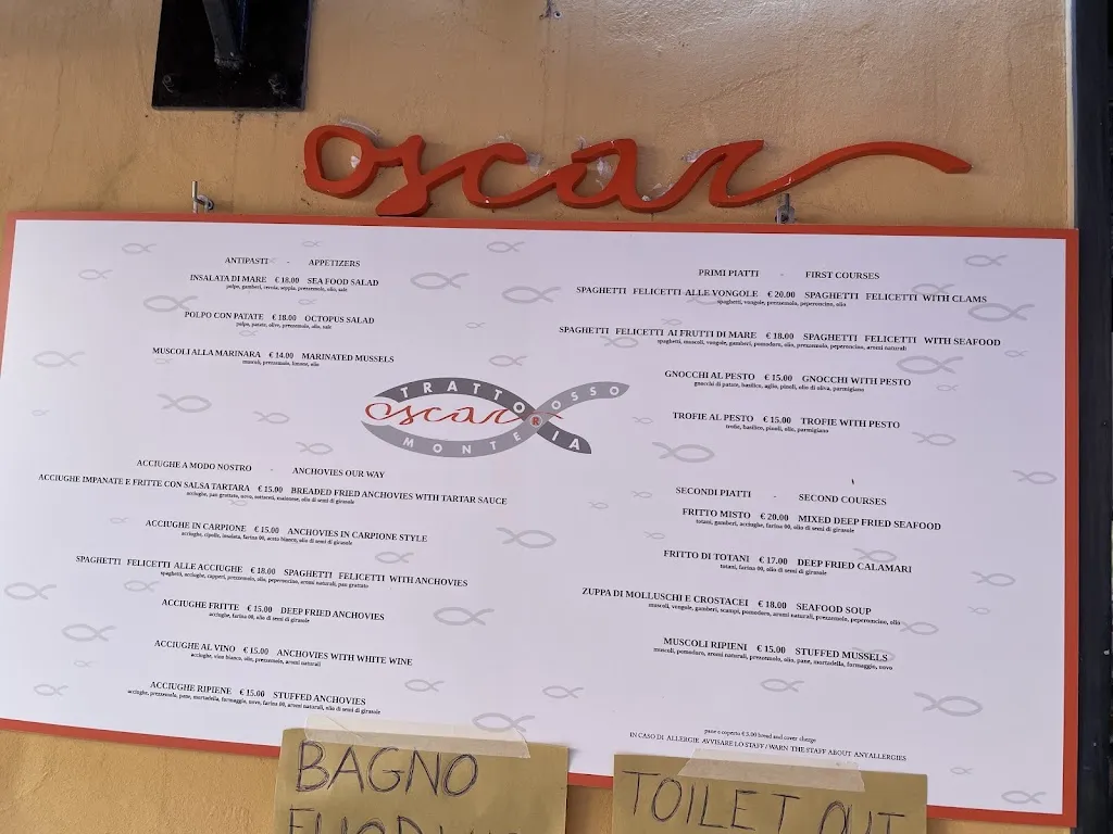 Menu_Trattoria Da Oscar_Monterosso al Mare_image_1