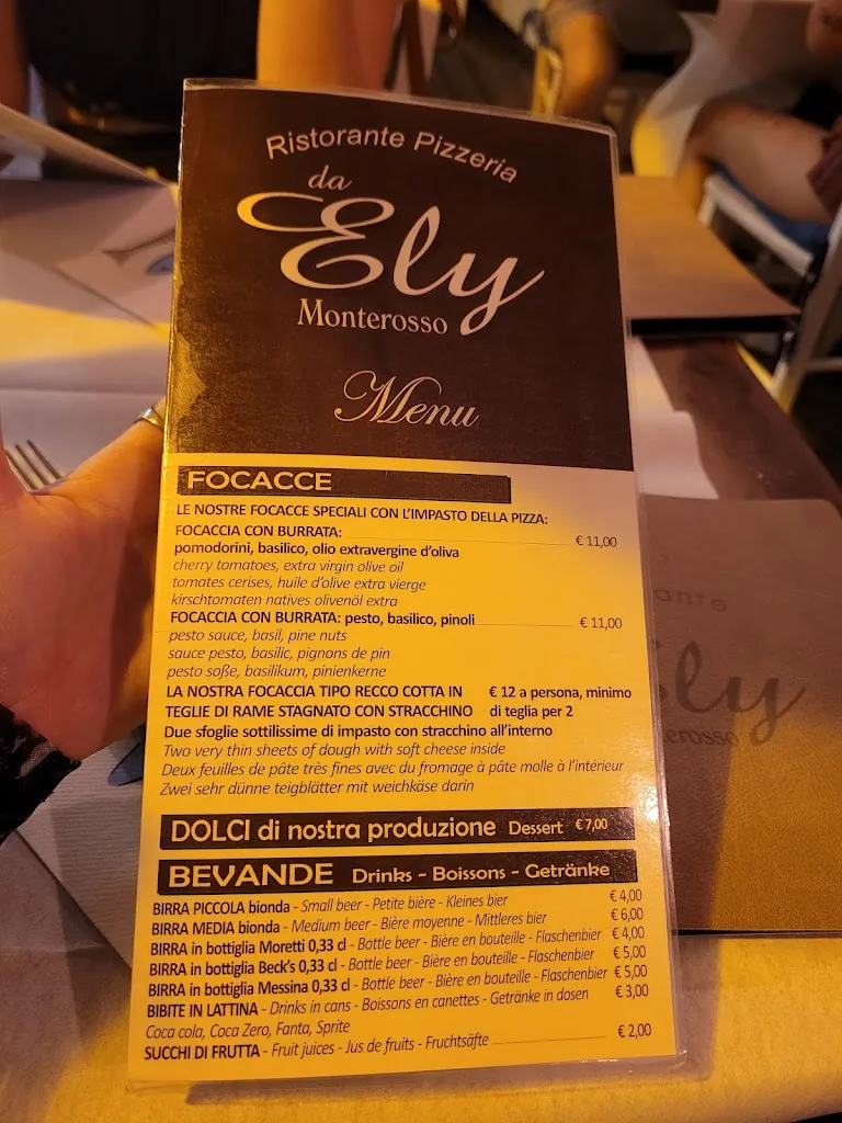 Menu_Ristorante Pizzeria Da Ely_Monterosso al Mare_image_1