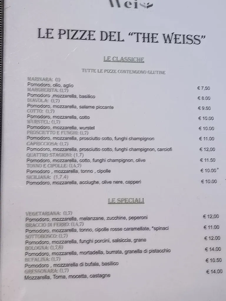Menu_The Weiss - Bistrot & Rooms_Gressoney-Saint-Jean_image_3