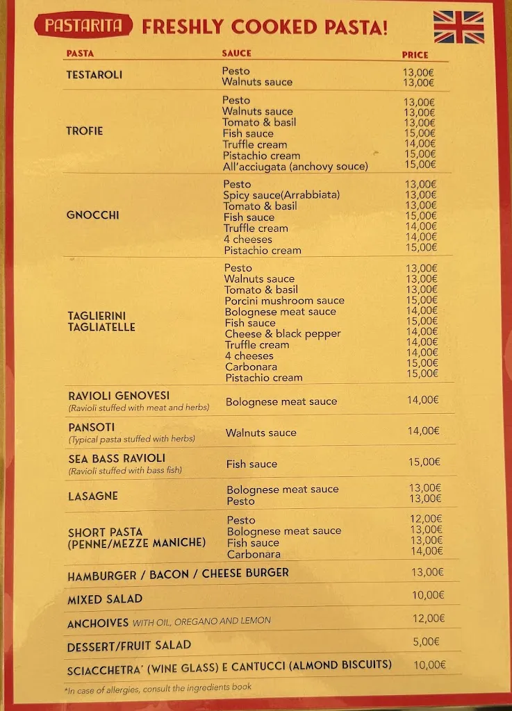 Menu_Pastarita_Monterosso al Mare_image_1