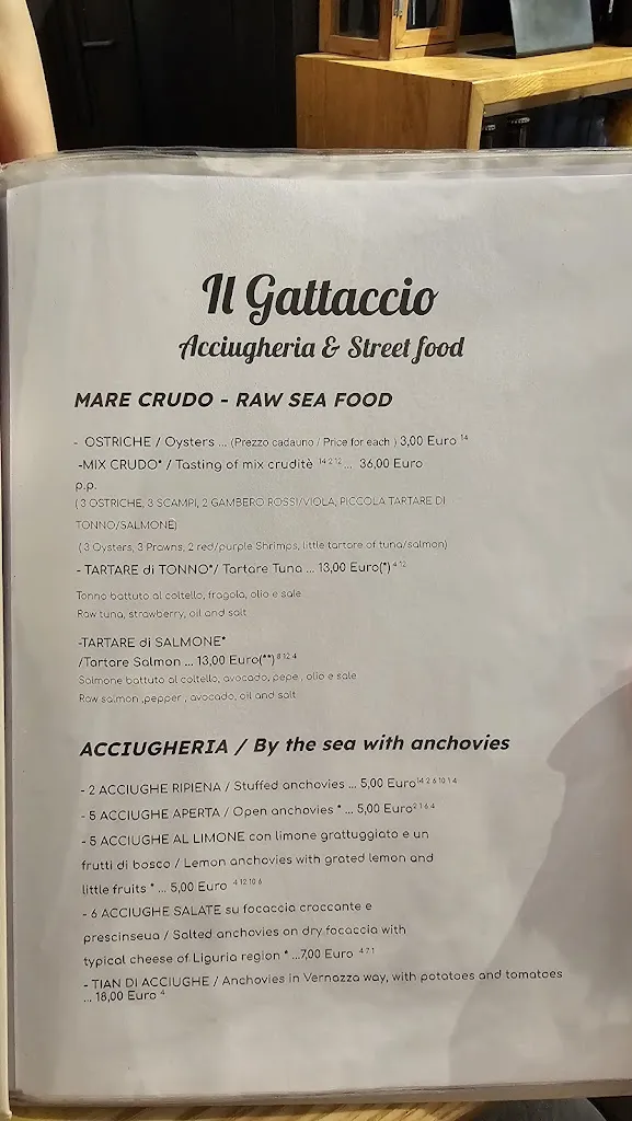 Menu_Il Gattaccio - Acciugheria & Street Food_Monterosso al Mare_image_3