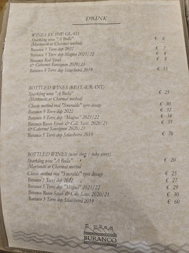 Menu_Buranco Winery_Monterosso al Mare_image_2